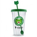 Copo Plástico Eco Cup Ursinho (Verde)